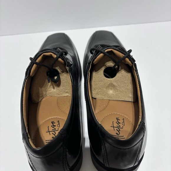 Clark’s Men’s Tilden Walk Black Leather Oxford, Size 8 M - Picture 5 of 7